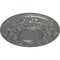 Ekena Millwork Jackson Ceiling Medallion (Fits Canopies up to 13 1/2"), Hand-Painted Silver, 32 3/4"OD x 2 1/2"P CM32JASLS - alternate 4